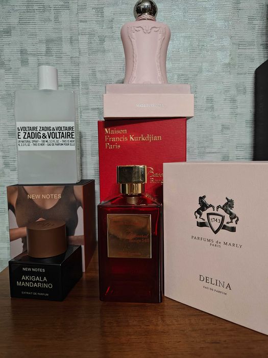 Akigala mandarino Baccarat Rouge 540 extrait Delina EDP zadig voltaire