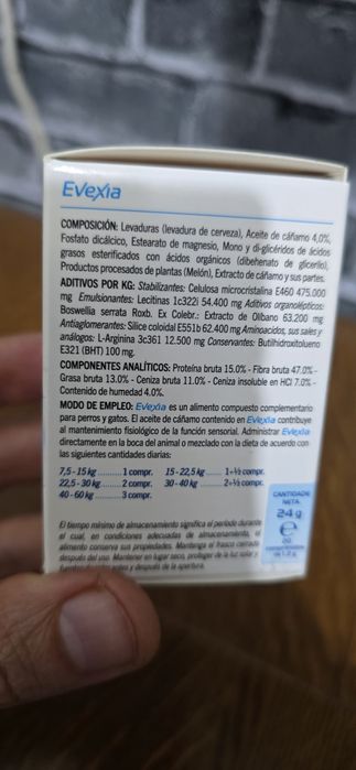 Evexia CBD  20 comprimidos