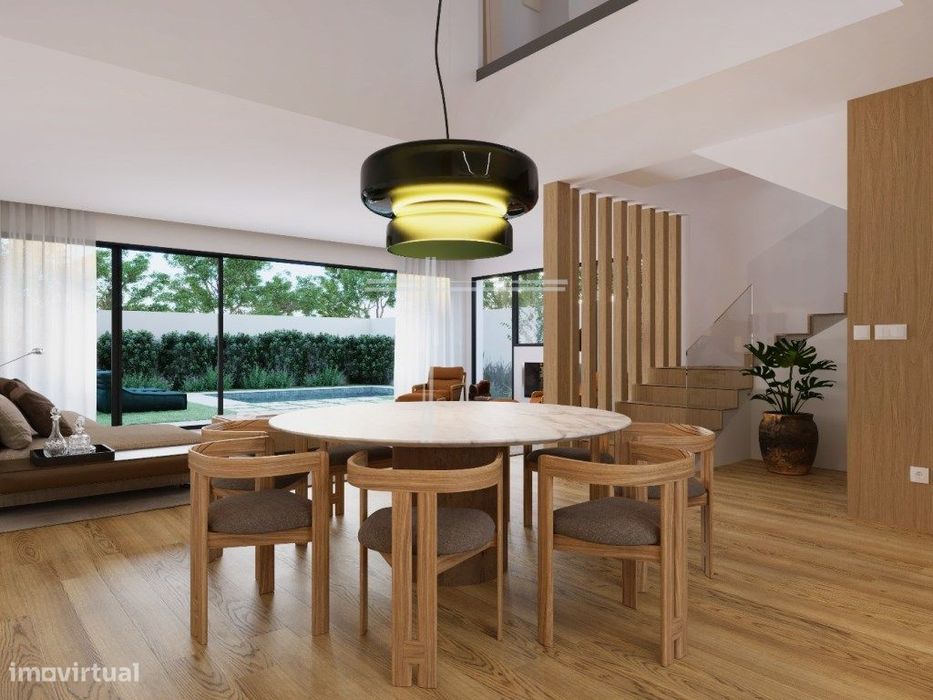 T3 Semi-Detached House, Contemporary Architecture with Swimming Pool - Pêra