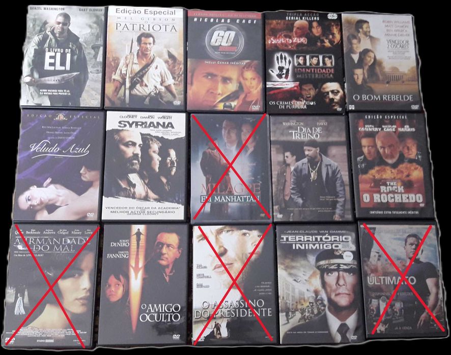 DVD's - Vários - como novos