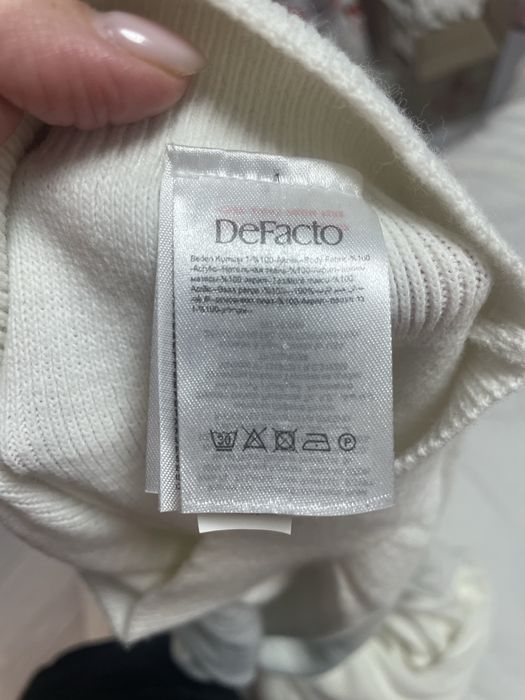 Вʼязані штани wide leg de facto розмір m