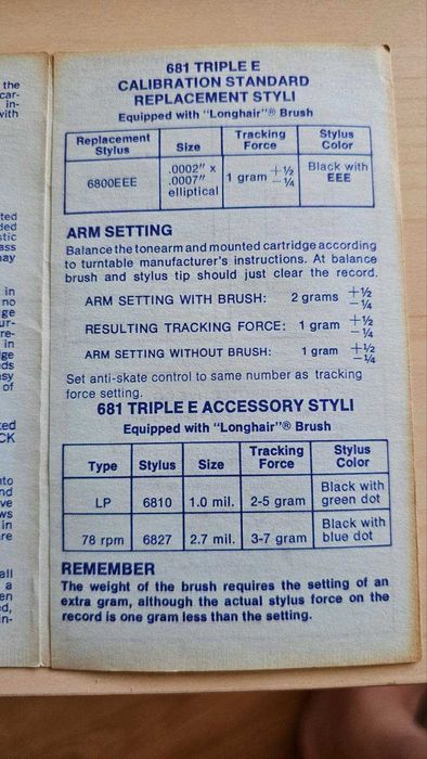 Головка для вінілового програвача Stanton 681 EE