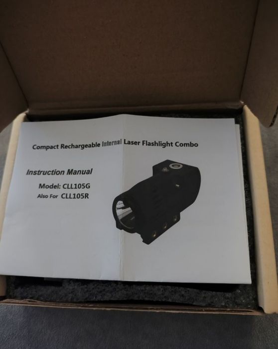 Latarka taktyczna z laserem