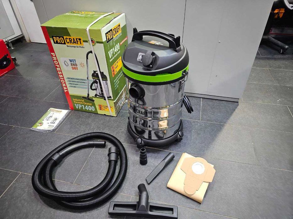 Пылесос Строительный Промышленный ProCraft 30л +Розетка +Переходник