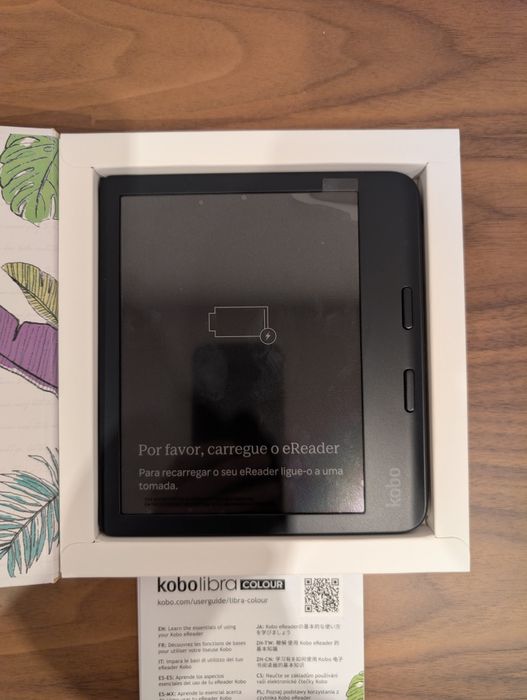 E-reader Kobo Libra Colour Black - Novo c/garantia