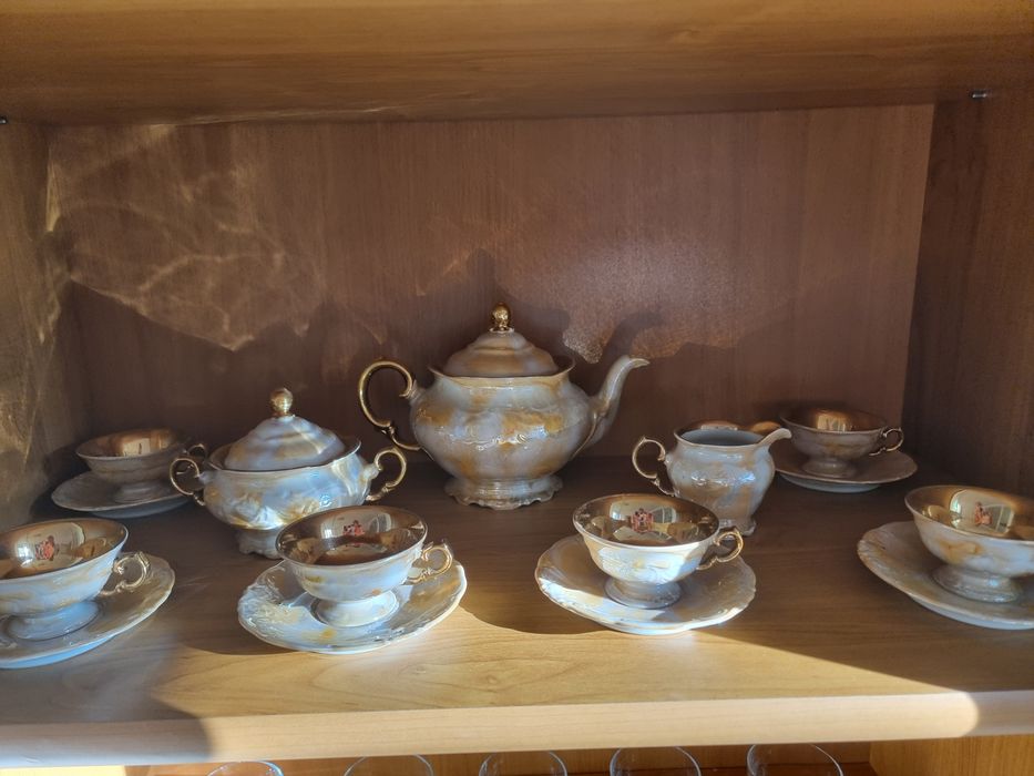 Serwis kawowy porcelana Wałbrzych PRL