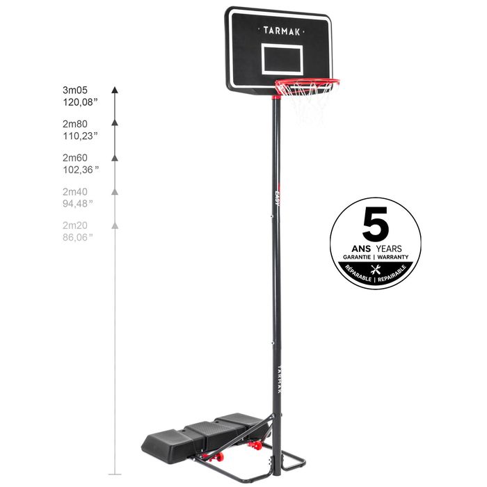 Tabela Basquetebol Criança/Adulto B100 easy.Regulável s/ferramentas