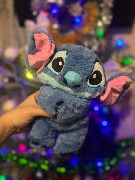 Стич дихаючий Стіч мягкая игрушка музична колискові з підсвіткою 30х20