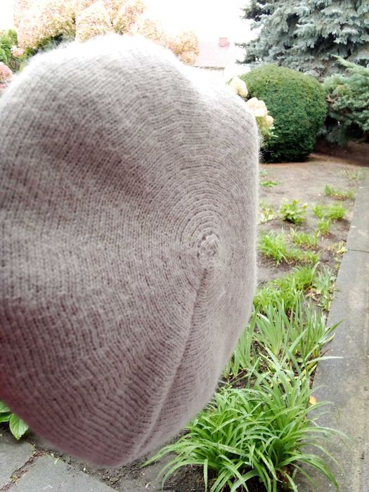 Beret ocieplany czapka damska