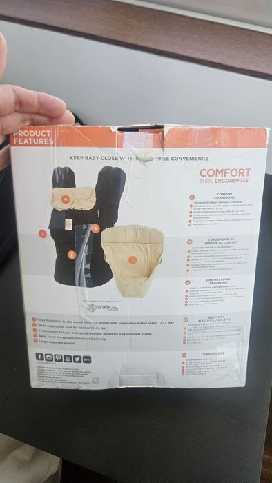 Redutor para Recém-Nascido Ergobaby (Infant Insert) - Bege