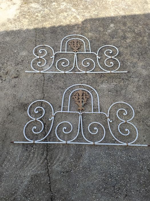2 peças ferro para decoração