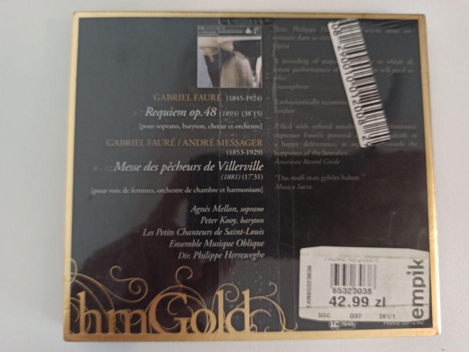 Fauré, Gabriel
Requiem; messe des pêcheurs de villerville / la chapell