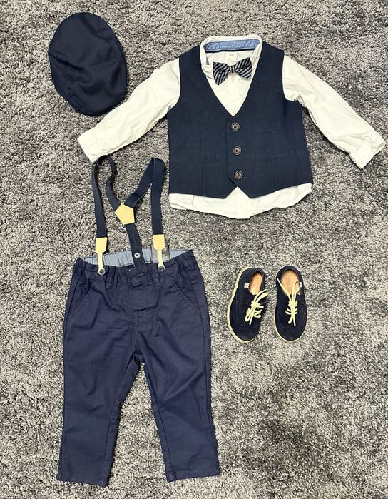 Костюм на хлопчика на 1 рочок темно-синій 80 H&m