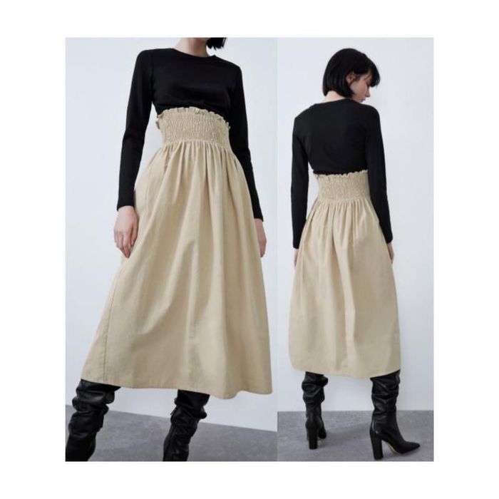 Сукня zara довжина міді