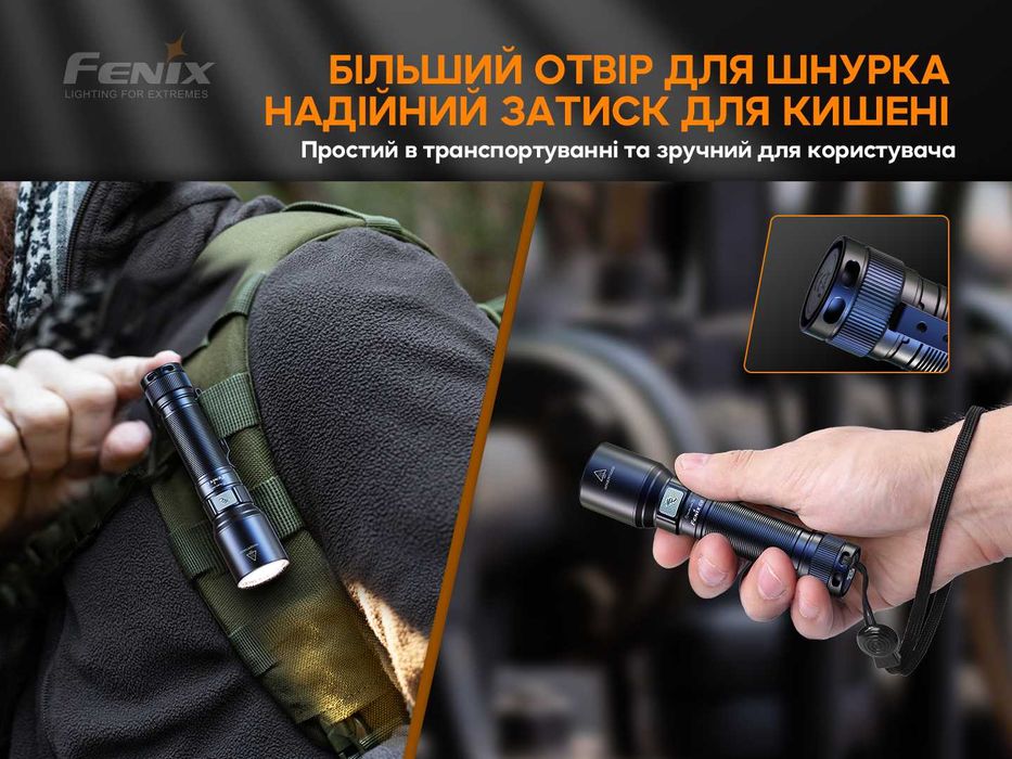 Fenix C6 V3.0 Ручний Ліхтар (1500 Люмен 300 Метрів) ГАРАНТІЯ 5 РОКІВ!