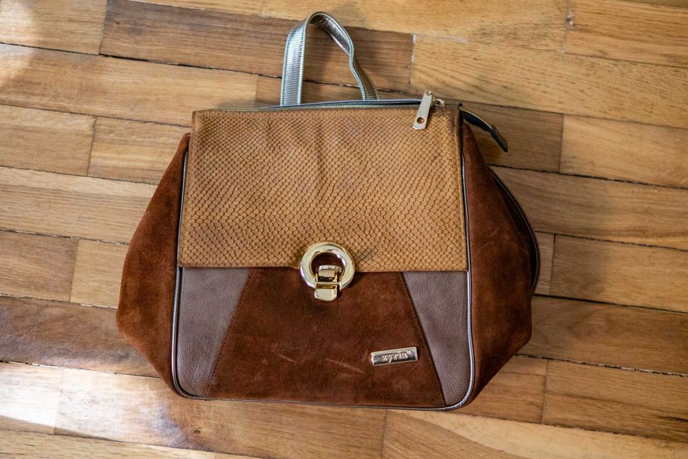 mochila Zyria de pele