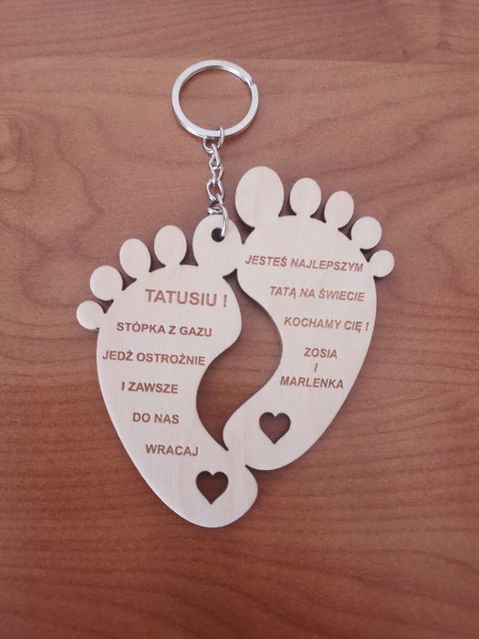 Brelok dla taty od dziecka