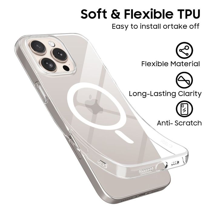 Tech-Protect Flexair Magsafe Iphone 16 Pro Clear