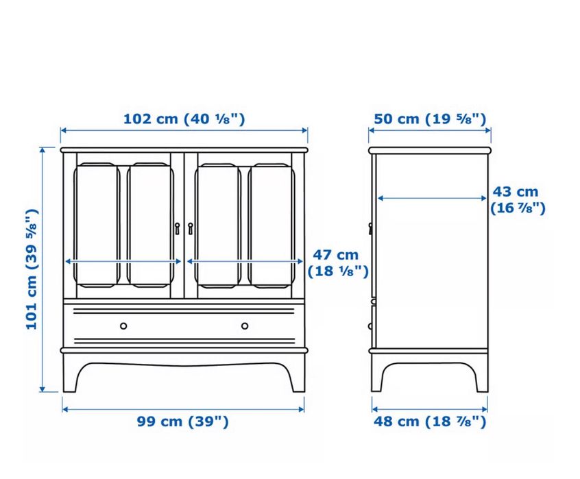 Aparador lommarp ikea bege