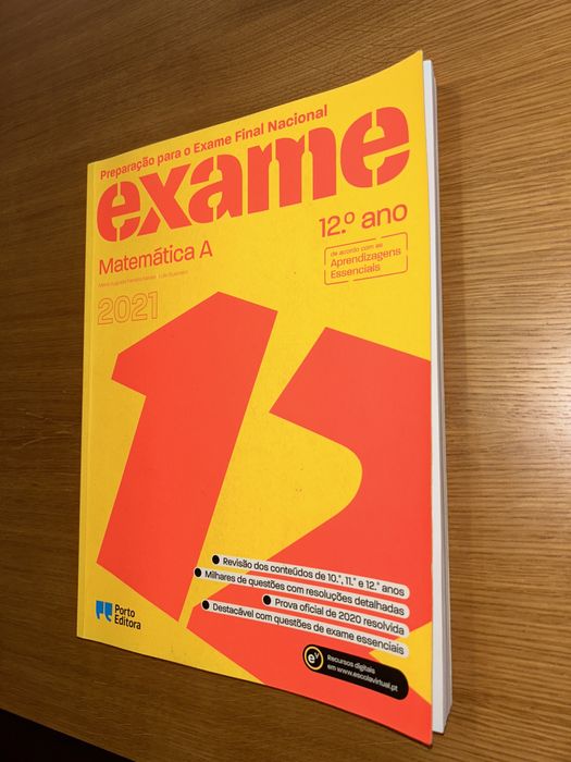 Livro Preparação para o exame de matemática A 12º ano