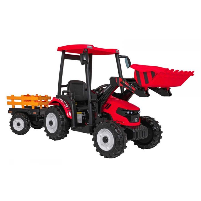 400W 24V Traktor D68 z Przyczepką Ciągnik Auto na akumulator Pojazd