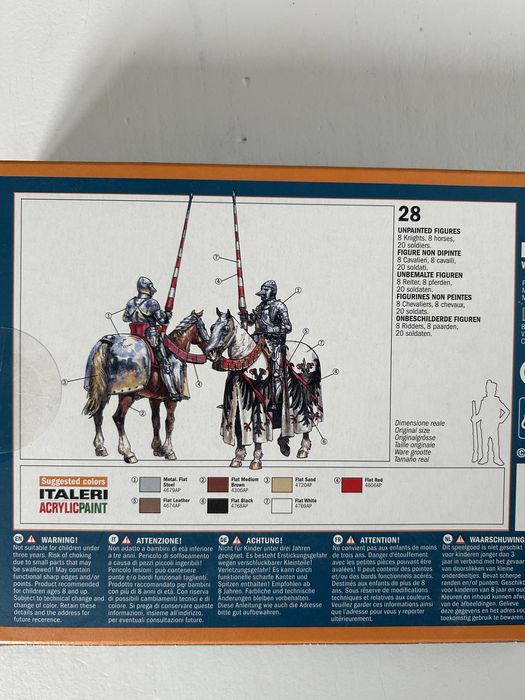 Figurki 100 Years War-French Warrior model Italeri 6026