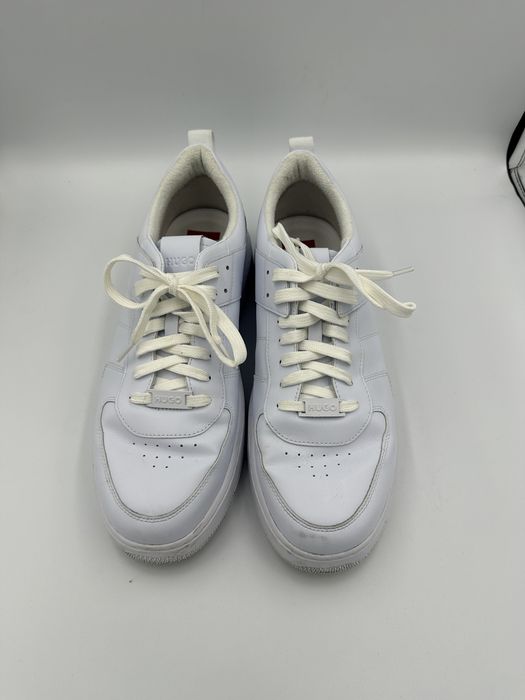 Sneakersy niskie białe Hugo 46 skóra ekologiczna