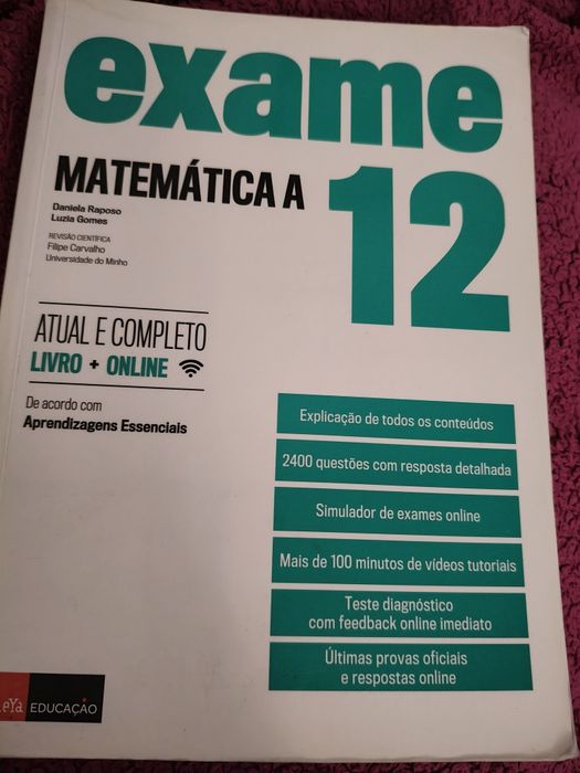 Livro de preparação para exame nacional de matemática 12 ano