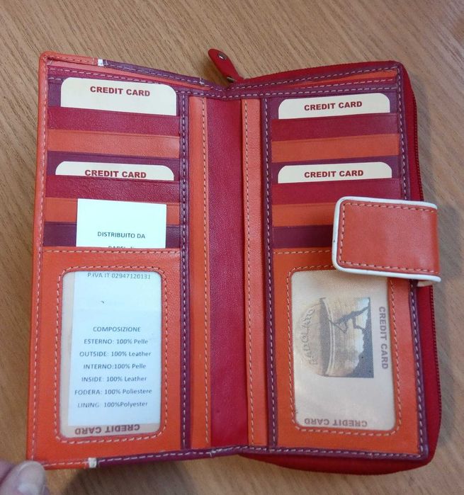 Портмоне кошелек гаманець Badolato Италия натуральная кожа