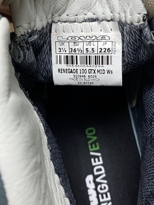 Знижка! 36,5р. Ботінки LOWA Renegade 100 GTX Mid ОРИГІНАЛ