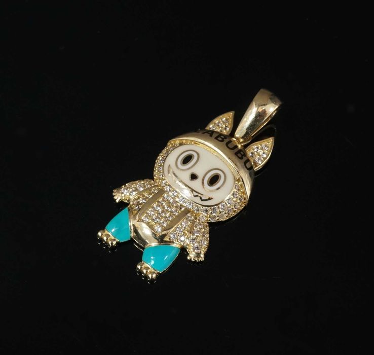 Złoto 585 - Złota zawieszka Labubu