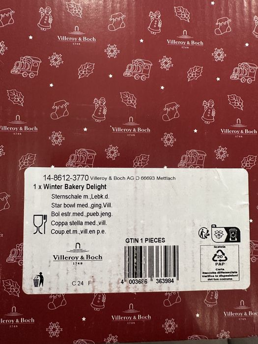Новорічна тарілка Villeroy Boch Winter Bakery Delight