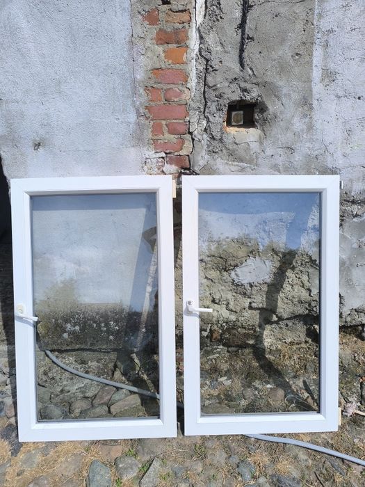 Okno plastikowe z demontażu bez ramy