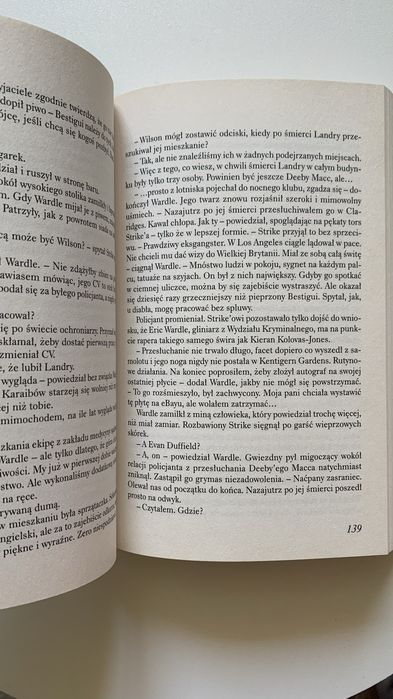 Książka „Wołanje kukułki” autorstwa Roberta Galbraith