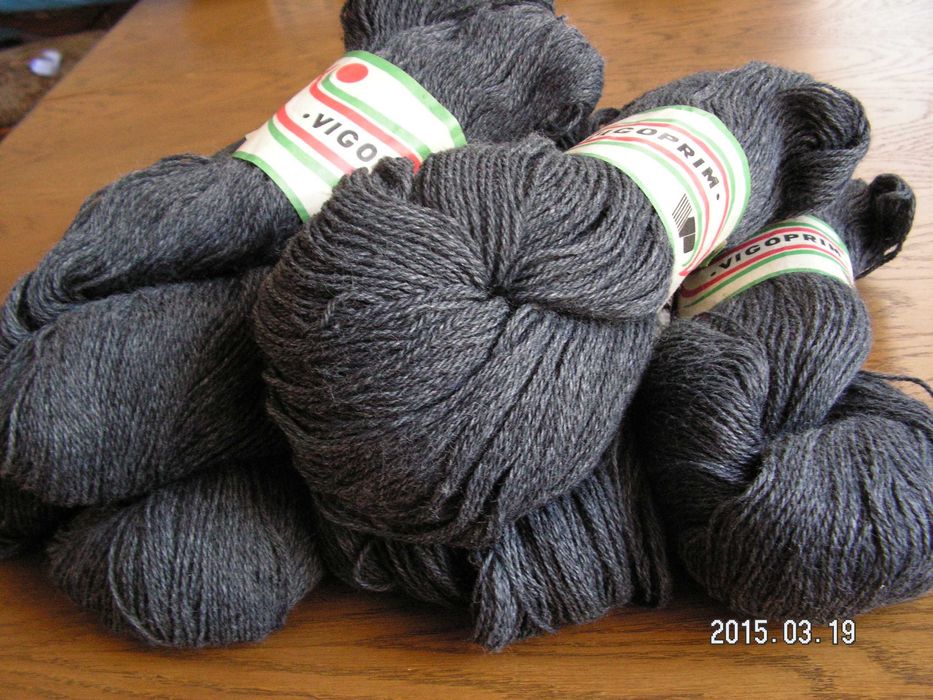 Wełna prawdziwa 100 % szara super jakość