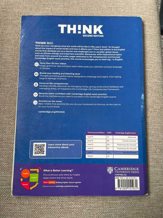 Th!nk A2 Level 1-Student's Book with Workbook Digital Pack + Caderno atividades