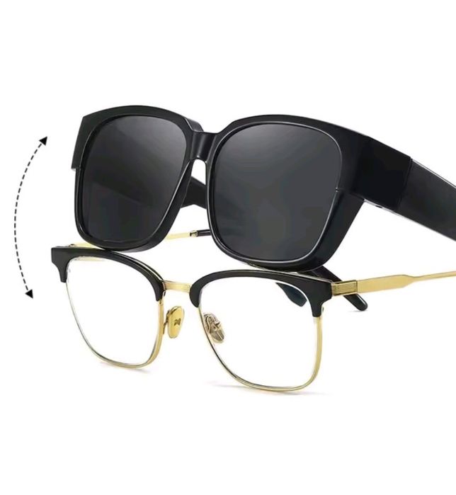 Óculos de sol para colocar sobre graduados