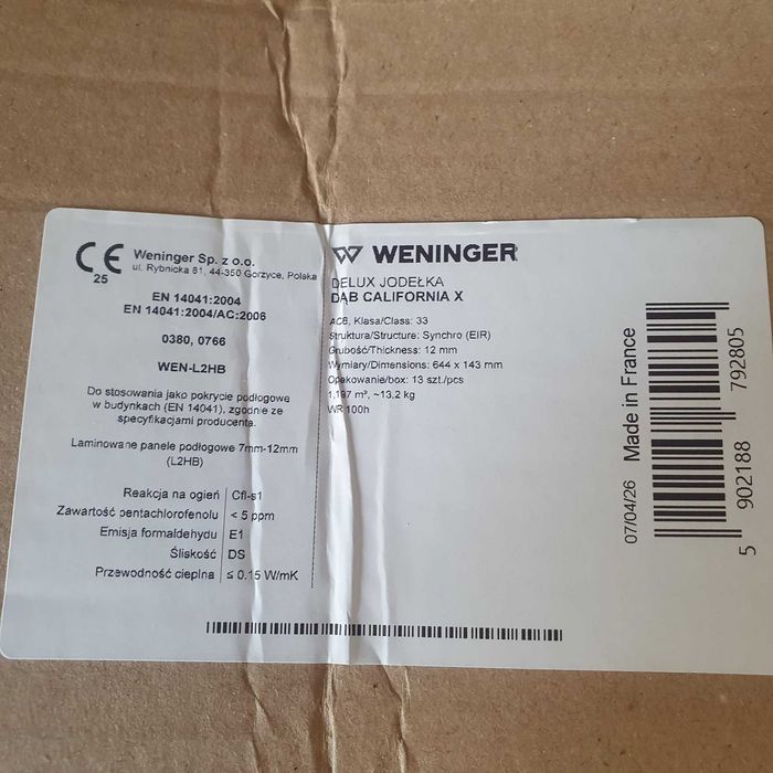 Panele Dąb California De Lux Jodełka Weninger
