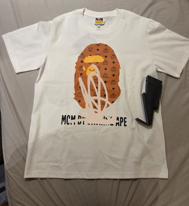 Koszulka biała Bape MCM