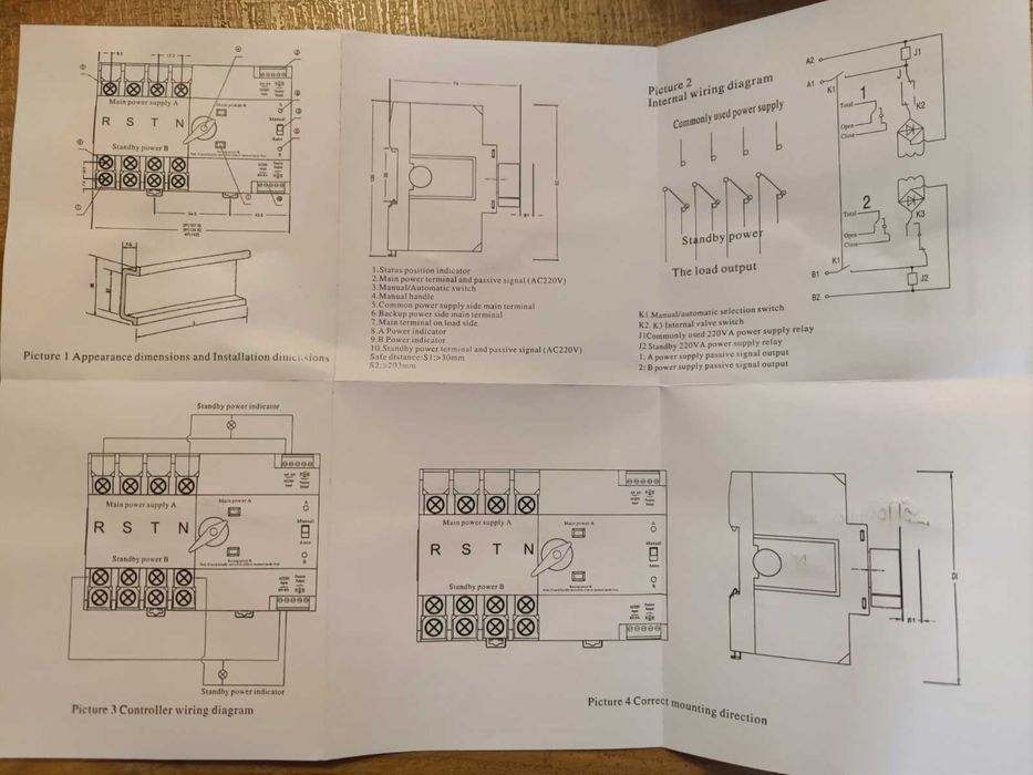 Новий АВР Tomzn TOQ5 2P 125A Вбудоване реле часу