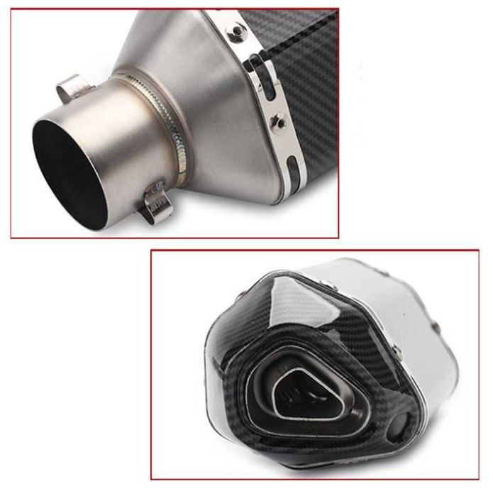 Wydech Sportowy Tłumik Uniwersalny LONG 47CM Długi Carbon Akrapovic DB