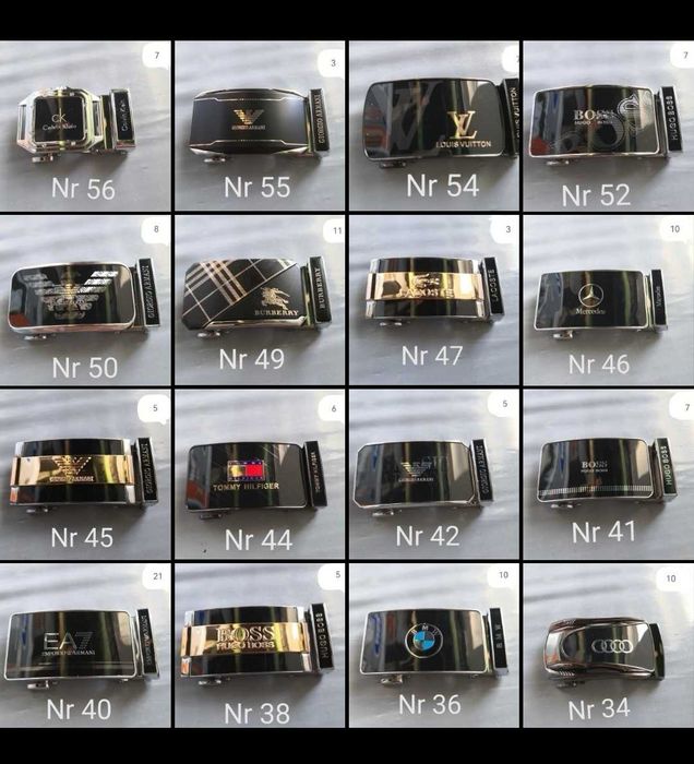 Paski do spodni Męskie pasek plus klamra cały komplet Duży wybór