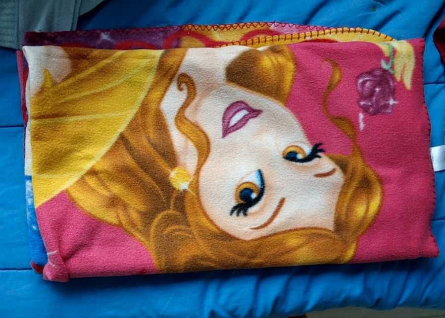 Manta de inverno infantil para meninas das princesas da Disney