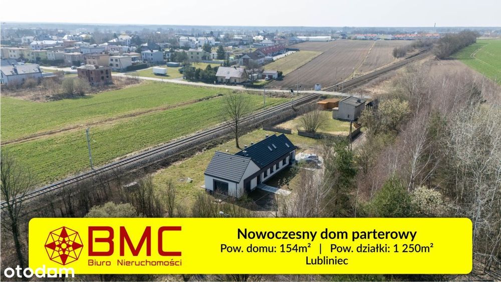 Nowy dom parterowy z działka 1250m2 w Lublińcu