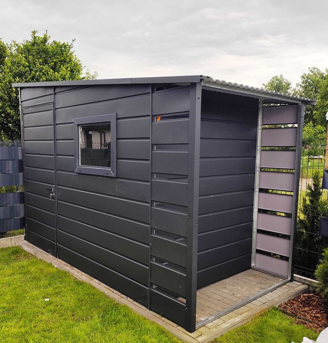 Domek Narzędziowy + Wiata Obita Panelami