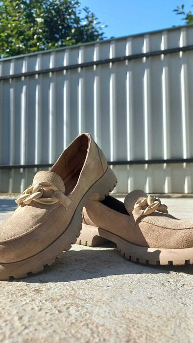 Туфлі натуральний замш