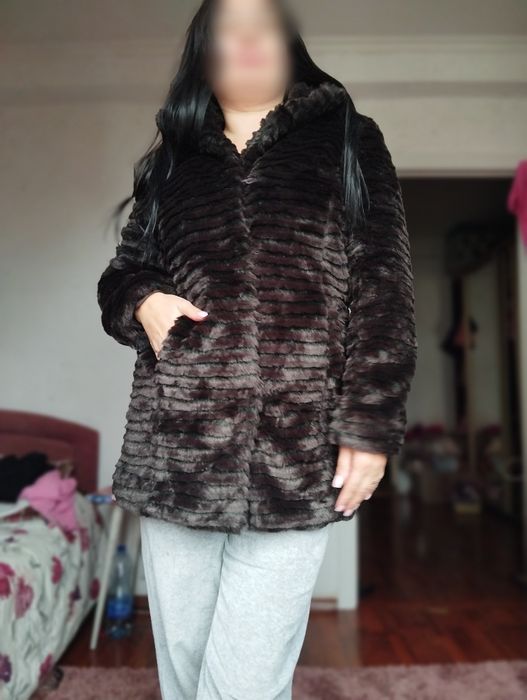 Шуба под норку ЭКО мех размер м