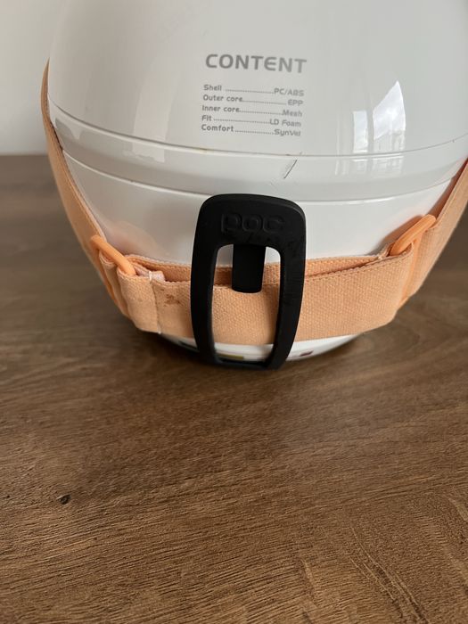 POC rozmiar XS biały kask + gogle