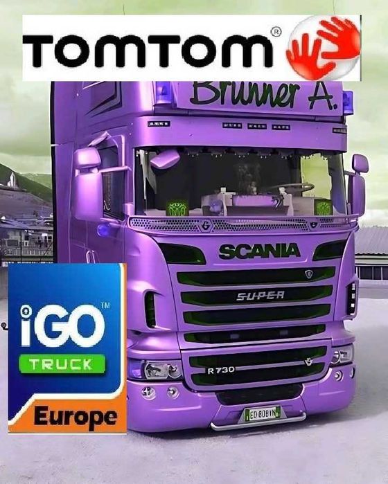 Tablet Nawigacja Samsung Galaxy- IGO Truck - Tir, cała Europa TOMTOM