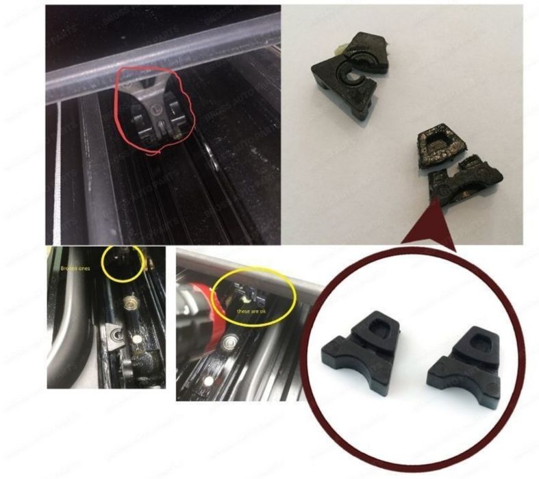 Kit 2 Clips reparação do tejadilho Mercedes w176 w177 w205 novo